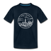 New York Youth T-Shirt - State Design Youth New York Tee - deep navy