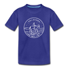 Oklahoma Youth T-Shirt - State Design Youth Oklahoma Tee - royal blue