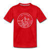Oklahoma Youth T-Shirt - State Design Youth Oklahoma Tee - red