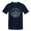 Oklahoma Youth T-Shirt - State Design Youth Oklahoma Tee - deep navy