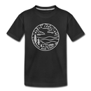 North Carolina Youth T-Shirt - State Design Youth North Carolina Tee - black