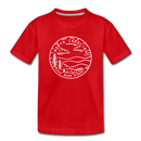 North Carolina Youth T-Shirt - State Design Youth North Carolina Tee - red
