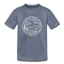 North Carolina Youth T-Shirt - State Design Youth North Carolina Tee - heather blue