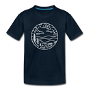 North Carolina Youth T-Shirt - State Design Youth North Carolina Tee - deep navy