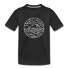 North Dakota Youth T-Shirt - State Design Youth North Dakota Tee - black