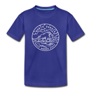 North Dakota Youth T-Shirt - State Design Youth North Dakota Tee - royal blue