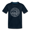 North Dakota Youth T-Shirt - State Design Youth North Dakota Tee - deep navy