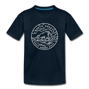 North Dakota Youth T-Shirt - State Design Youth North Dakota Tee - deep navy