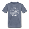 South Carolina Youth T-Shirt - State Design Youth South Carolina Tee - heather blue