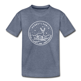 Pennsylvania Youth T-Shirt - State Design Youth Pennsylvania Tee