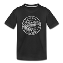 Oregon Youth T-Shirt - State Design Youth Oregon Tee - black
