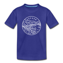 Oregon Youth T-Shirt - State Design Youth Oregon Tee - royal blue