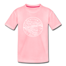 Oregon Youth T-Shirt - State Design Youth Oregon Tee - pink