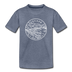 Oregon Youth T-Shirt - State Design Youth Oregon Tee - heather blue