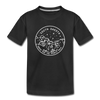 South Dakota Youth T-Shirt - State Design Youth South Dakota Tee - black