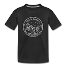 South Dakota Youth T-Shirt - State Design Youth South Dakota Tee - black