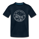 South Dakota Youth T-Shirt - State Design Youth South Dakota Tee - deep navy