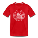 Rhode Island Youth T-Shirt - State Design Youth Rhode Island Tee - red