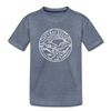 Tennessee Youth T-Shirt - State Design Youth Tennessee Tee - heather blue