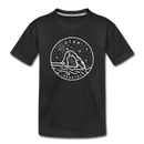 Utah Youth T-Shirt - State Design Youth Utah Tee - black