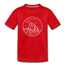 Utah Youth T-Shirt - State Design Youth Utah Tee - red