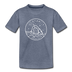 Utah Youth T-Shirt - State Design Youth Utah Tee - heather blue