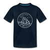 Utah Youth T-Shirt - State Design Youth Utah Tee - deep navy