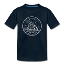 Utah Youth T-Shirt - State Design Youth Utah Tee - deep navy