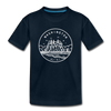 Washington Youth T-Shirt - State Design Youth Washington Tee - deep navy