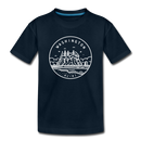 Washington Youth T-Shirt - State Design Youth Washington Tee - deep navy