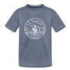 Texas Youth T-Shirt - State Design Youth Texas Tee - heather blue