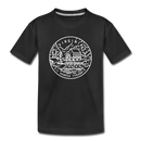 Virginia Youth T-Shirt - State Design Youth Virginia Tee - black