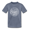 Virginia Youth T-Shirt - State Design Youth Virginia Tee - heather blue