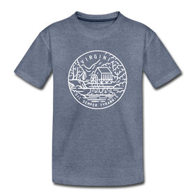 Virginia Youth T-Shirt - State Design Youth Virginia Tee