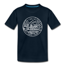 Virginia Youth T-Shirt - State Design Youth Virginia Tee - deep navy