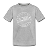 Wisconsin Youth T-Shirt - State Design Youth Wisconsin Tee - heather gray