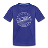 Wisconsin Youth T-Shirt - State Design Youth Wisconsin Tee - royal blue
