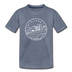 Wisconsin Youth T-Shirt - State Design Youth Wisconsin Tee - heather blue