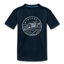 Wisconsin Youth T-Shirt - State Design Youth Wisconsin Tee - deep navy