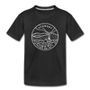 Vermont Youth T-Shirt - State Design Youth Vermont Tee - black