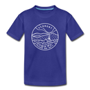 Vermont Youth T-Shirt - State Design Youth Vermont Tee - royal blue