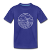 Vermont Youth T-Shirt - State Design Youth Vermont Tee - royal blue