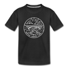 West Virginia Youth T-Shirt - State Design Youth West Virginia Tee - black