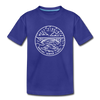 West Virginia Youth T-Shirt - State Design Youth West Virginia Tee - royal blue