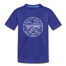 West Virginia Youth T-Shirt - State Design Youth West Virginia Tee - royal blue