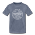 West Virginia Youth T-Shirt - State Design Youth West Virginia Tee - heather blue