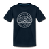 Wyoming Youth T-Shirt - State Design Youth Wyoming Tee - deep navy