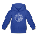 Alaska Youth Hoodie - State Design Youth Alaska Hooded Sweatshirt - royal blue