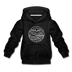 Alaska Youth Hoodie - State Design Youth Alaska Hooded Sweatshirt - charcoal gray
