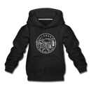 Alabama Youth Hoodie - State Design Youth Alabama Hooded Sweatshirt - black